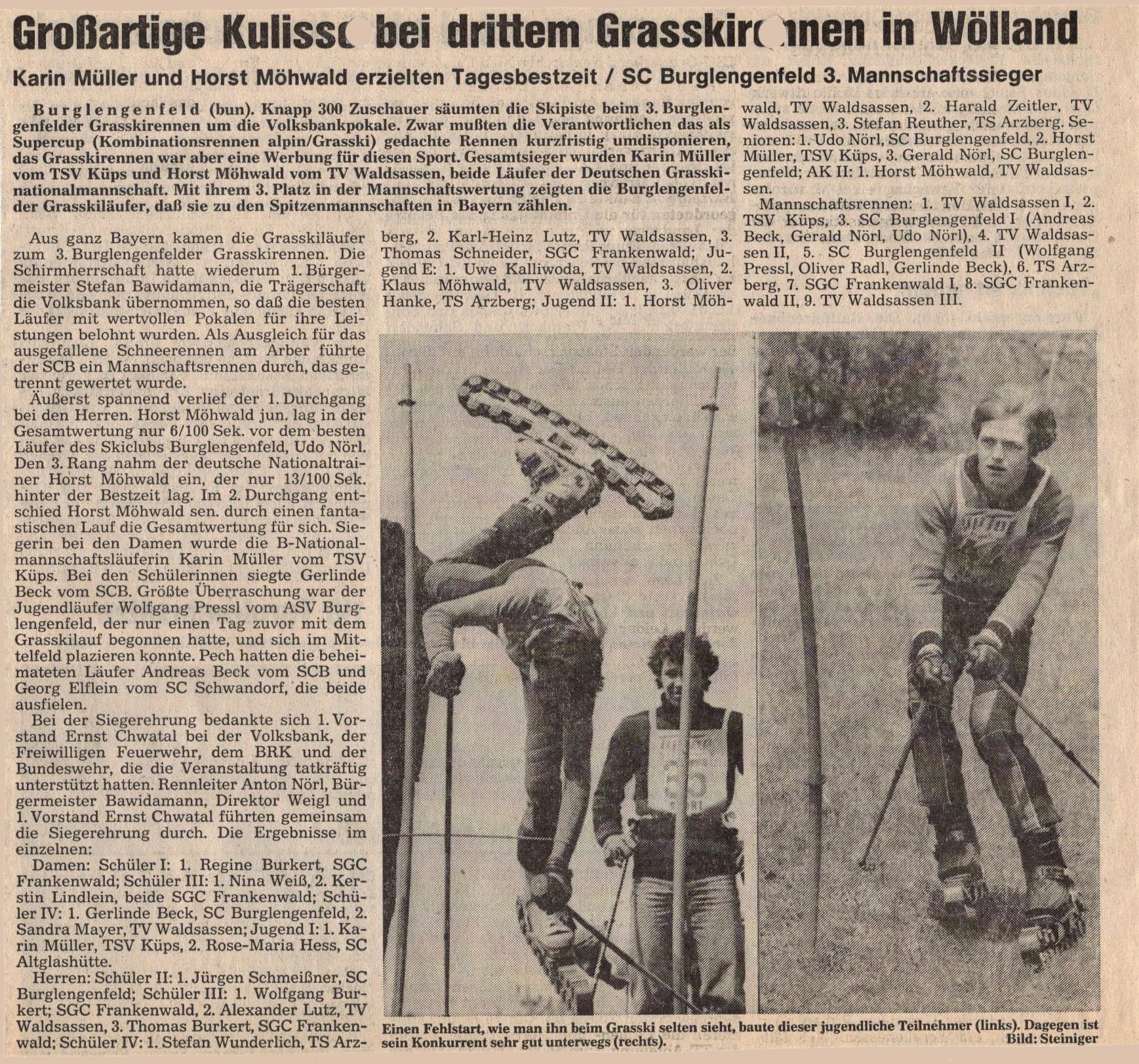 Ski-Club Burglengenfeld - Erfolge beim Grasskilauf